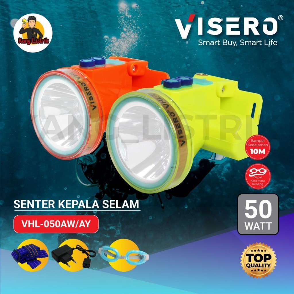 VIVE Senter Kepala Selam Visero 50Watt VHL-050AW / Senter Kepala Visero Selam 50W VHL050AW
