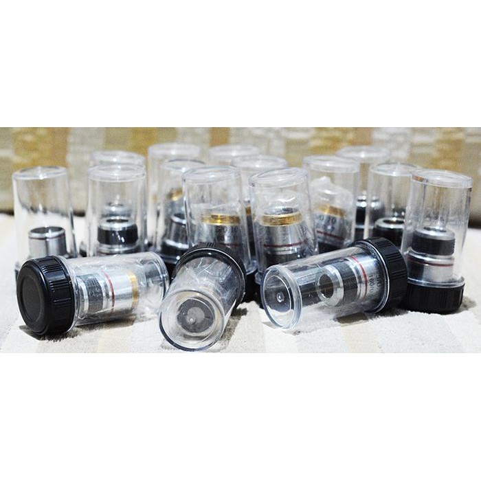 Lensa Objektif 4X Mikroskop Monokuler