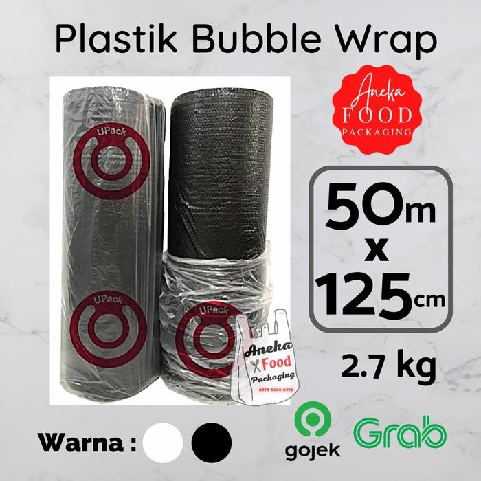 

Aman - Gojek Only-Plastik Buble/Buble Wrap Uk. 1,25 M X 50 M