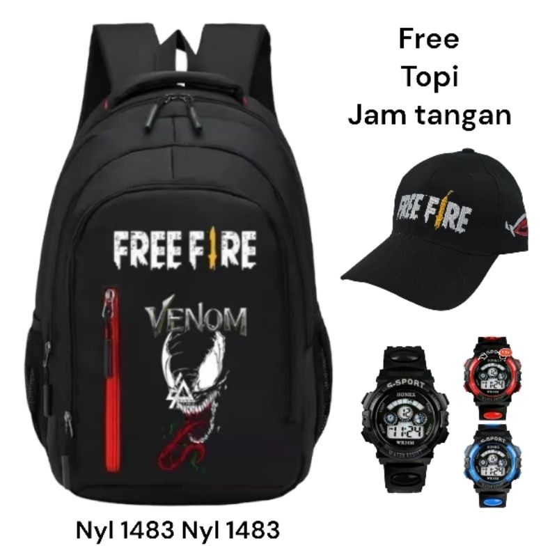 Tas Punggung Tas School Bagpack Bakpak Backpack Anti Air Ngaji Perempuan Paud Ransel Karakter Gendon