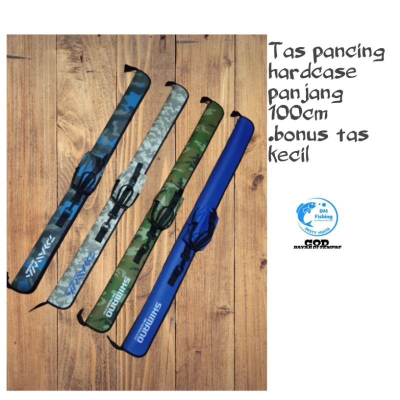 TREA Tas Pancing Hardcase Fiber Anti Air Model Pedang Muat Joran Tegek 5 Buah