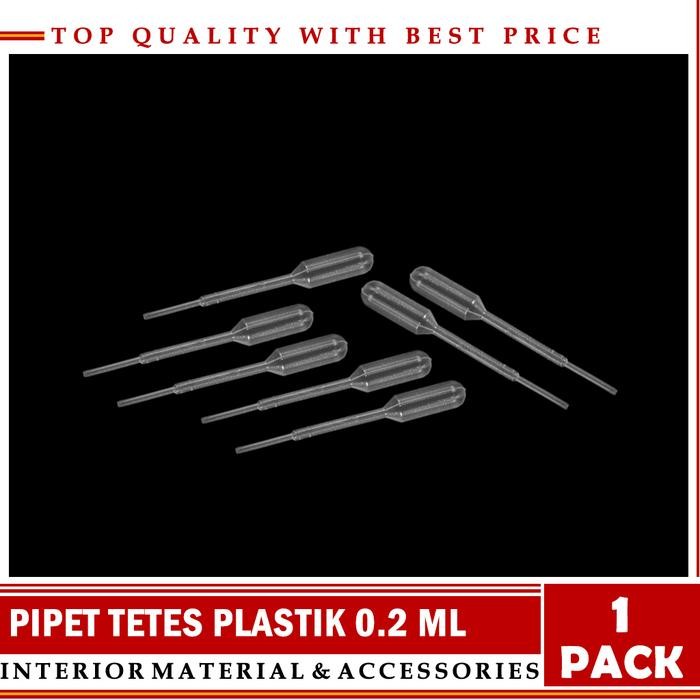 Pipet Tetes Dropped Pipet Rapid Pipet Transfer Plastik 0.2 ml 1 Pack