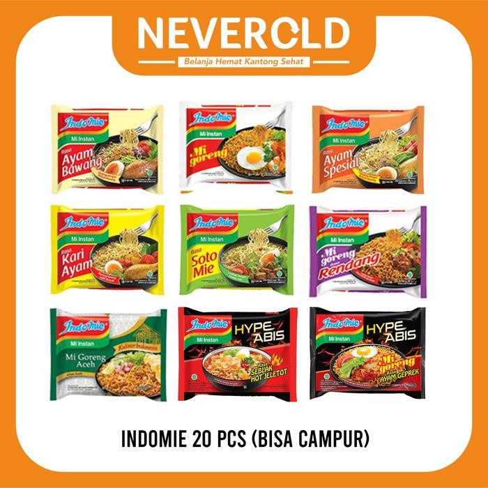 

Ready JT Indomie isi 20pcs Campur / Mix