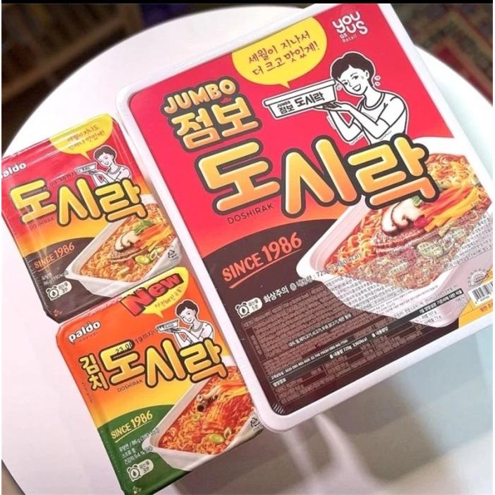 

Ready JT Paldo Jumbo Doshirak Korean Instant Noodle Jumbo Cup (729g)