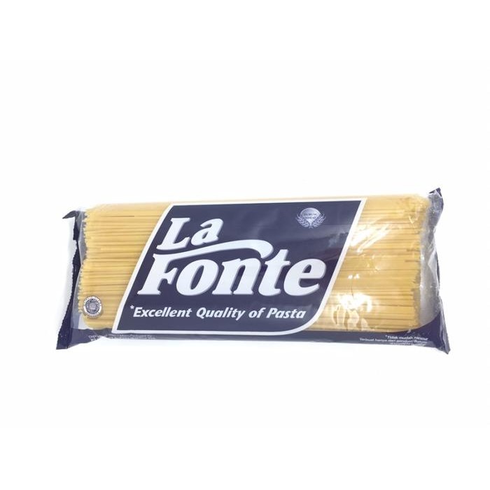 

Ready JT Pasta Spaghetti Spagetti Spageti La Fonte Bogasari No 11 1kg