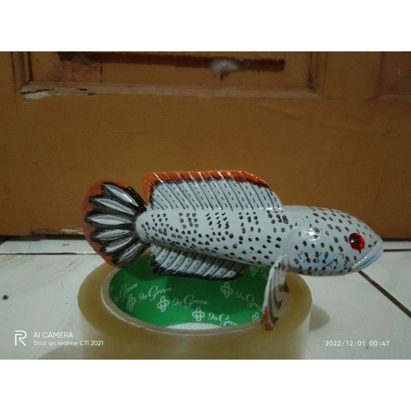 SSN68 patung ikan chana barca/ replika patung chana