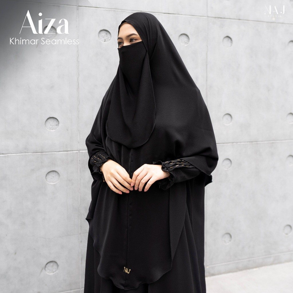 NAJ Studio - Aiza Khimar Seamless Syari Antem Polos (KHIMAR ONLY) JD7