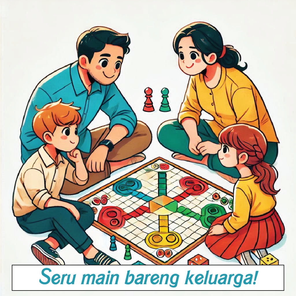 SSN68 Ludo Mainan Jumbo Ukuran 0,5 Meter Anti Air / Mainan Ludo Seru