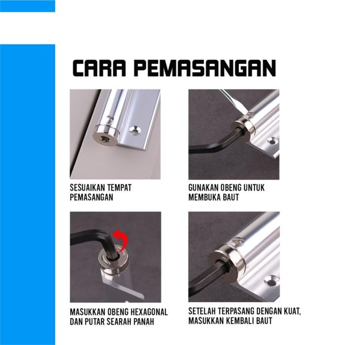 Door Closer Stick - Penahan Pintu Otomatis - Hidden Mini Door Closer