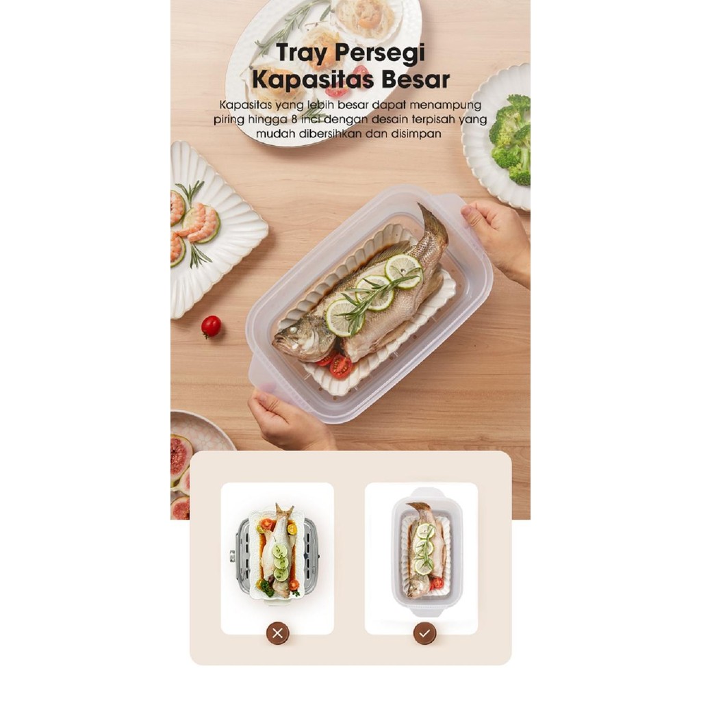 Philips Food Steamer HD9104 Samono Food Steamer SW-FS09 Garansi Resmi