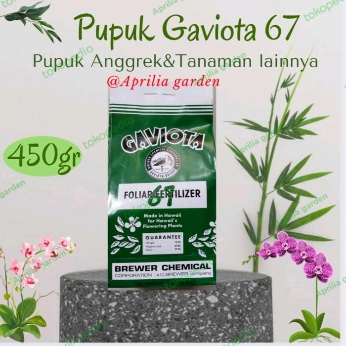 Pupuk Gaviota 63 Gaviota 67 Pupuk Pertumbuhan Pupuk Pembungaan Anggrek 450gr