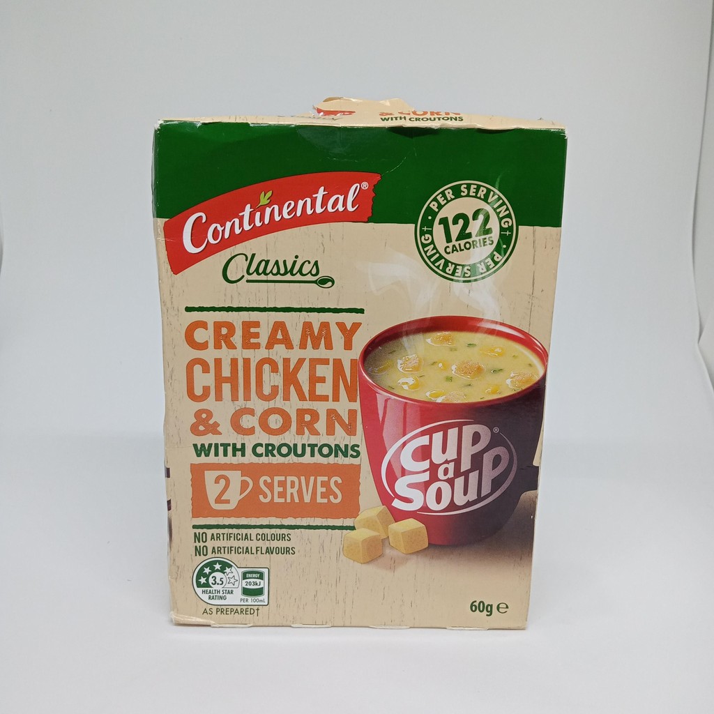 

Continental Creamy Chicken & Corn With Crouton 2 Serves 60 gram