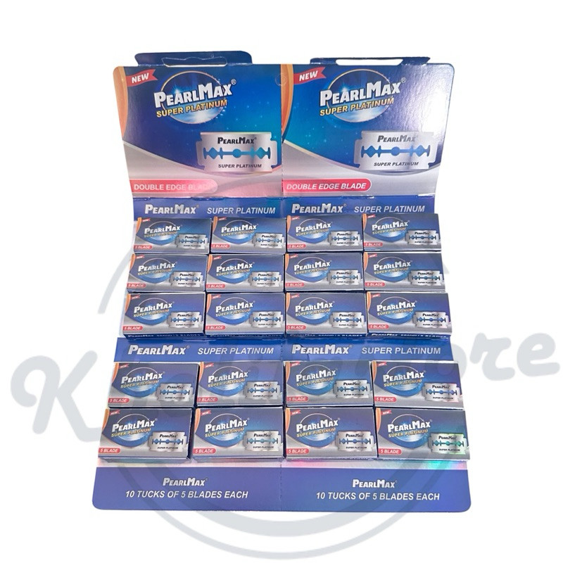 

Terbaru (20 Pack) Silet Cukur Pearlmax Super Platinum Biru Best Quality