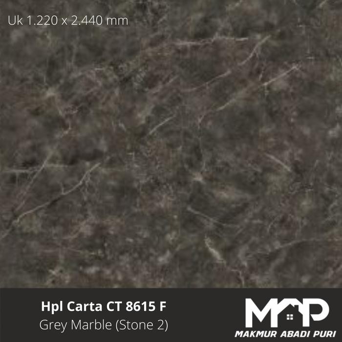 Hpl Carta CT 8615 F ( Grey Marble - Stone 2 )