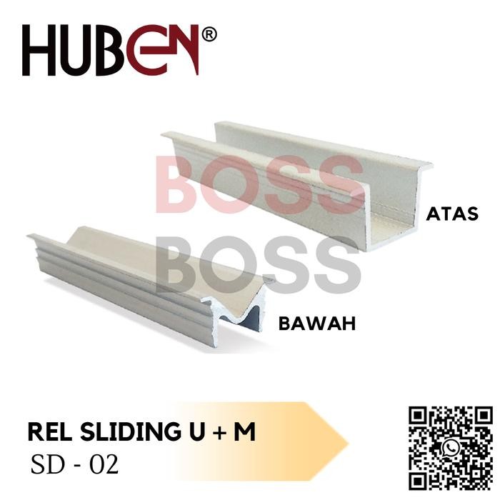 REL LACI SLIDING HUBEN PINTU GESER LEMARI 02 REL U M ATAS BAWAH 3 M