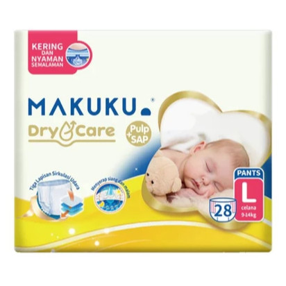 Popok Bayi Popok Anak Bayi Makuku Diapers Makuku Dry Care Popok Bayi Ekonomis NB-XXL