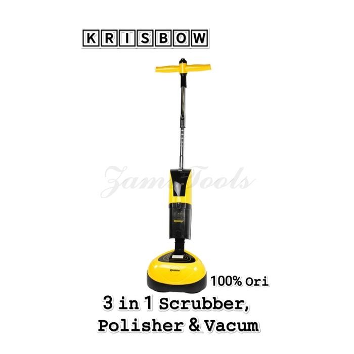 Mesin Poles Lantai Krisbow Scruber 3 in 1 Polisher dan Vacum
