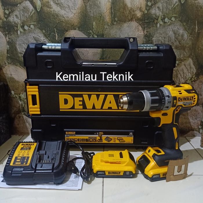 MESIN BOR BATERAI DEWALT DCD796D2 CORDLESS HAMMER DRILL 18V DCD 796 D2