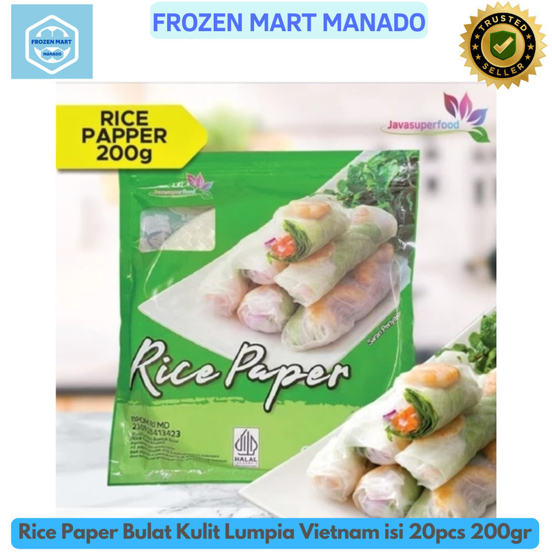 

Rice Paper Bulat Kulit Lumpia Vietnam isi 20pcs 200gr - Frozen Mart Manado (Frozen Food Manado)