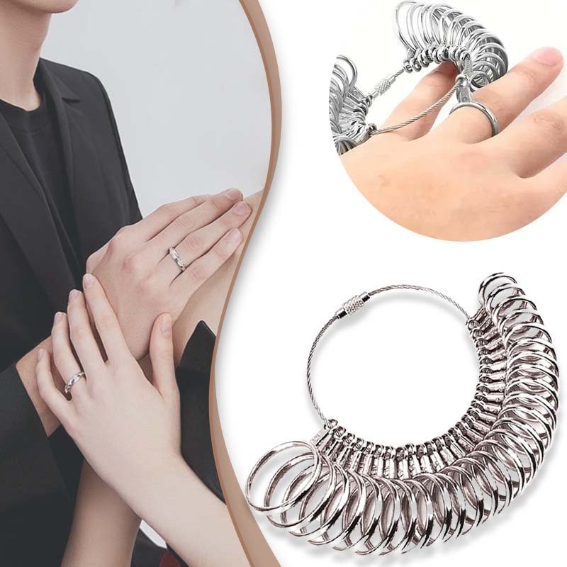 Ring Alat Ukuran Jari Cincin No 1-13 Pengukur Jari Us Standar Sizer Finger Ring