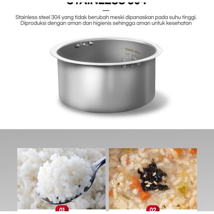 YONG MA Magic Com Low Carbo 2L - SMC8067