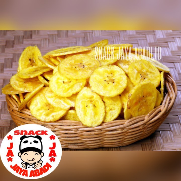 

Terlaris! Keripik Pisang Manis Bulet Koin / Kripik Pisang Bulat / Banana Chips Golden Caramel