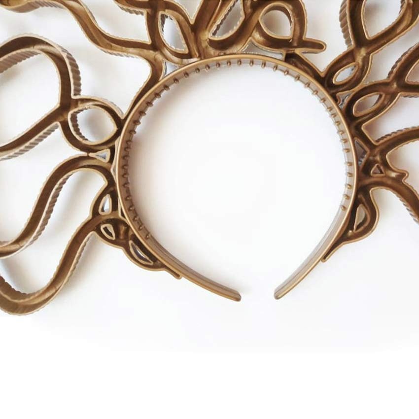 Bando Kepala Ular Medusa Bando Ratu Ular Halloween Party Kostum cosplay Ular Medusa