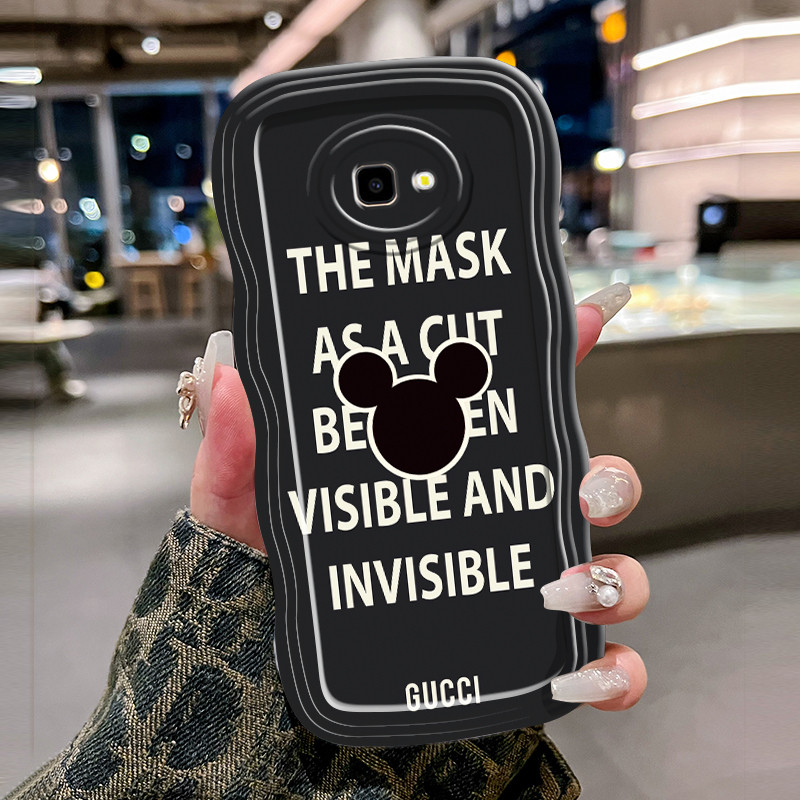Casing Hp Untuk Samsung Galaxy J4 Plus 2018 J4 Prime Case Krim gelombang Softcase Silikon Kesing Kar