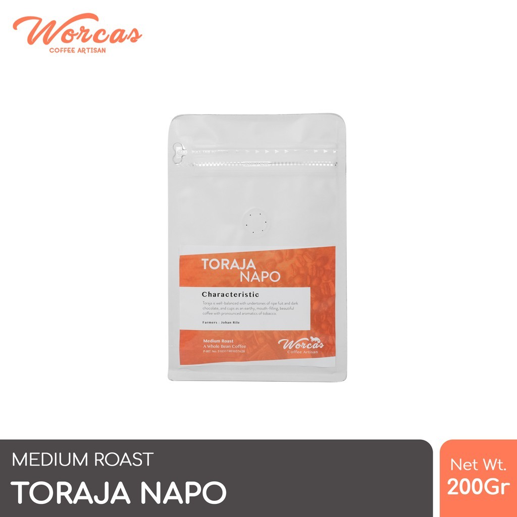 

PROMO WORCAS Kopi Arabika Toraja 200 Gram - Medium Roast