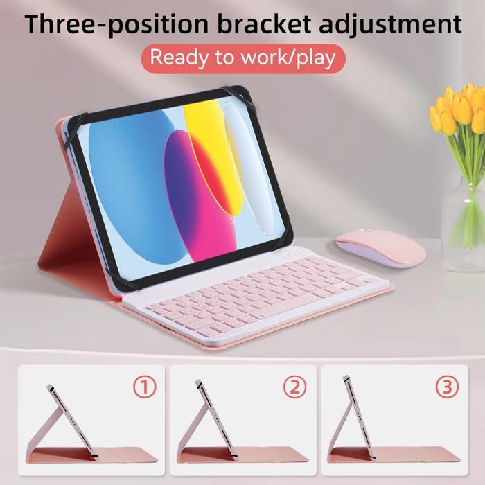 Lenovo IdeaPad Duet 3i 10.3 Inch Folio Case Non / Touchpad Keyboard Bluetooth Backlight Book Cover