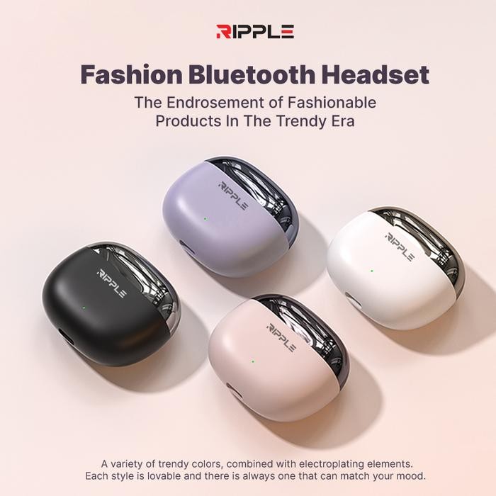 Hot SellingRipple Rippods True Plus Tws Headset Bluetooth Earphone Mini Earbuds Handsfree Garansi 1