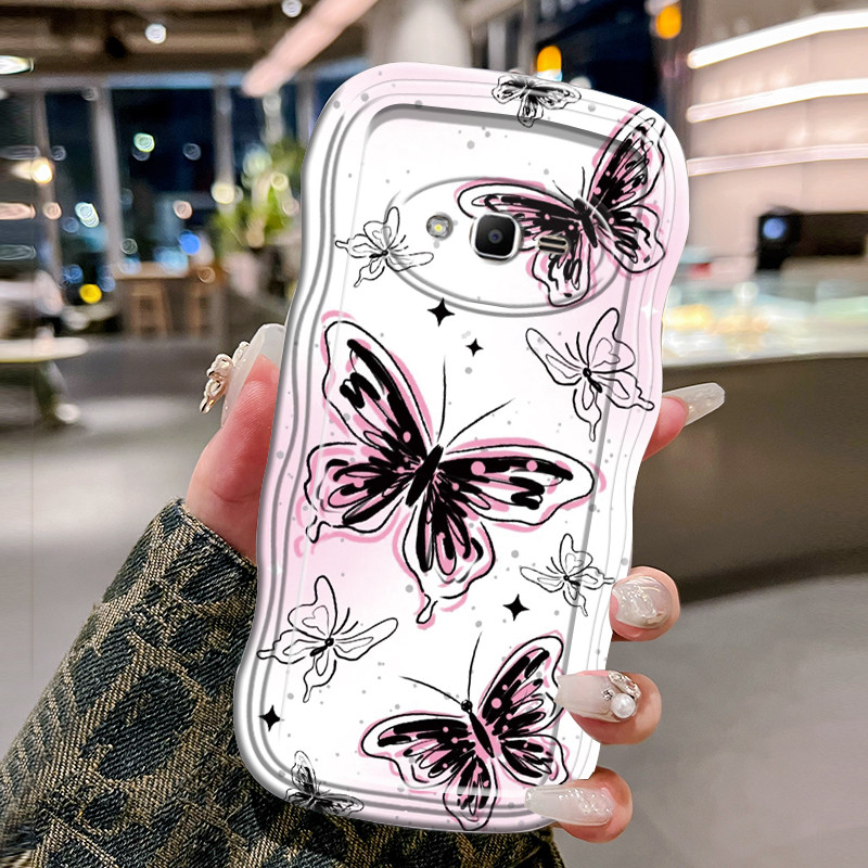 Casing Hp Untuk Samsung Galaxy J2 Prime J2 Ace J2 Pro 2018 J3 2016 Case Softcase Kesing Kupu-kupu hi