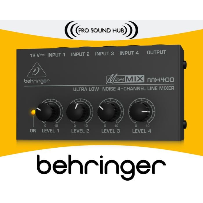 Ready JT Behringer MX400 Mixer 4 Channel Ultra Low-Noise