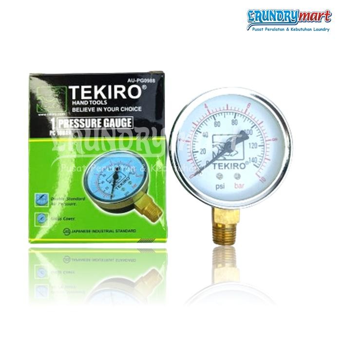 TEKIRO MANOMETER PRESSURE GAUGE 10 BAR