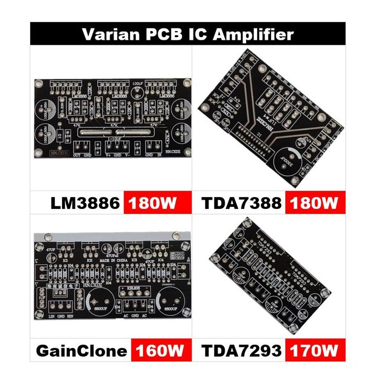 PCB Amplifier IC TDA7293/TDA7294 TDA7388 LM1875/TDA2030/TDA2050 LM3886