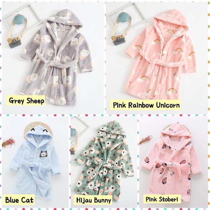 Baju Handuk Anak Handuk Kimono Anak Handuk Berenang Anak Handuk Hoodie