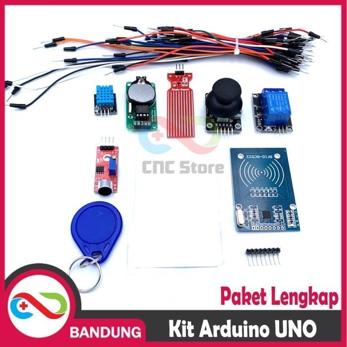 STARTER KIT LENGKAP PAKET BELAJAR ARDUINO UNO R3 DIP