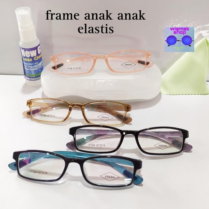 Frame Kacamata Anak Lentur Elastis Laki Laki Perempuan
