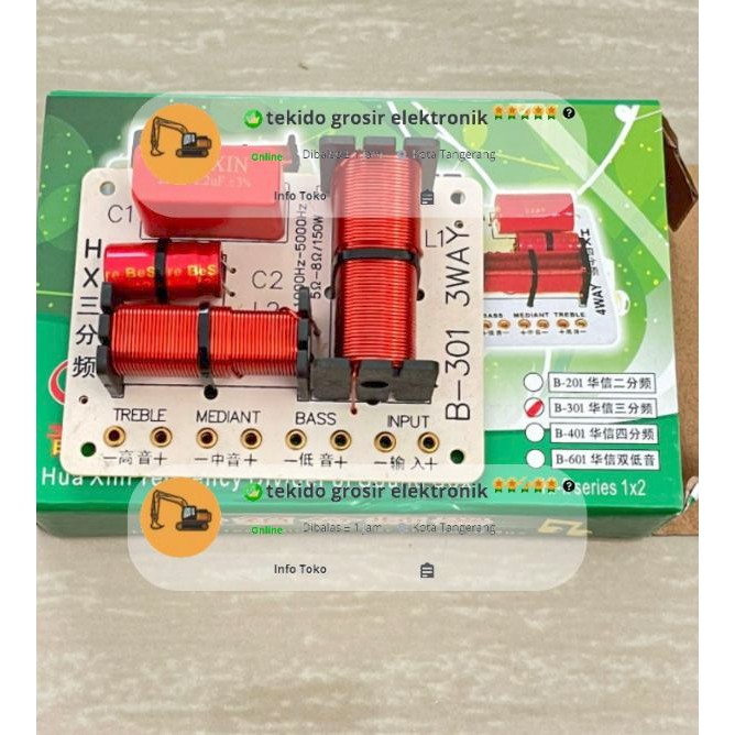 CROSSOVER PASIF 3 WAY 300W KROSOFER KROSOVER PASIF 3 WAY