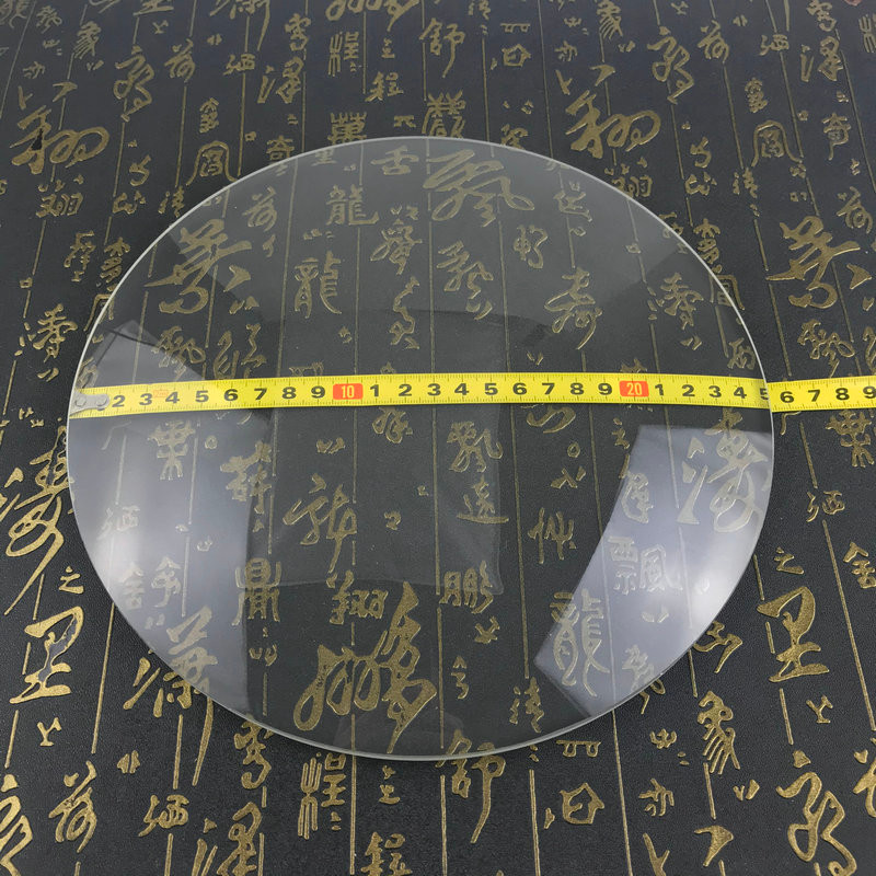 25 centimeter plano convex magnifying glass optical glass convex lens 250MM6 times magnification, co