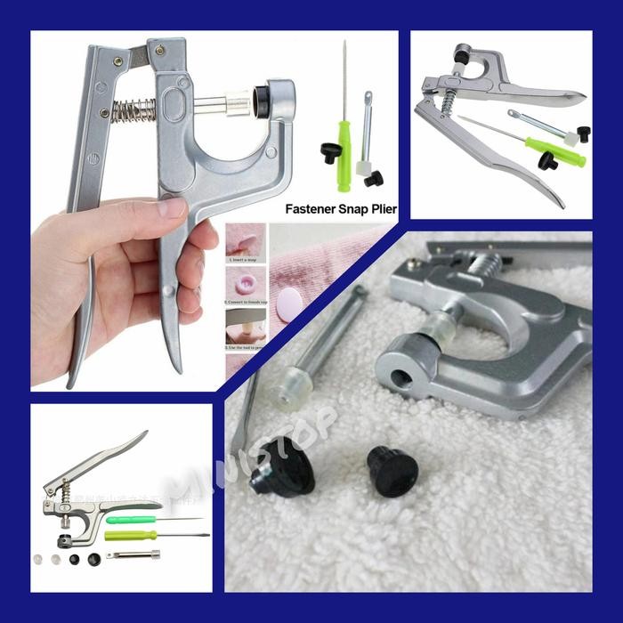 alat pasang kancing jepret cetet snap button plastik plier