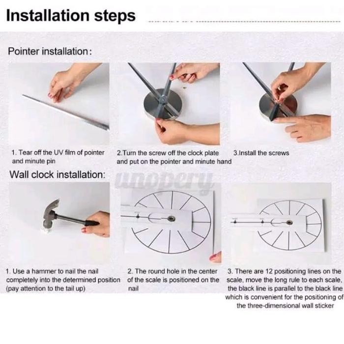Jam Dinding Tembok Besar Jumbo 150Cm Jam Dinding Tempel Hiasan Jam Dinding Jumbo Jam Dinding