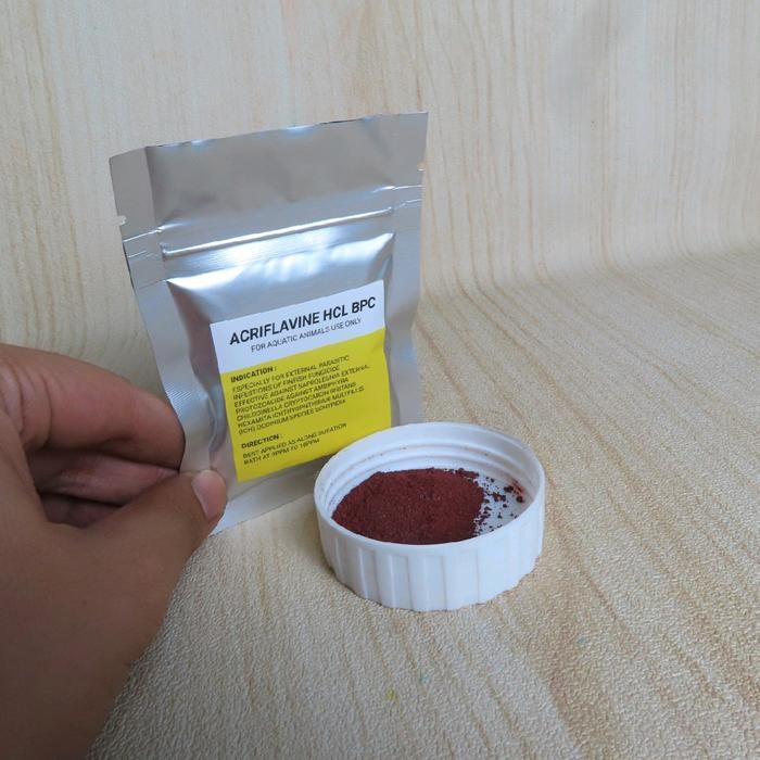ACRIFLAVINE HCL BPC BUBUK 5 GRAM OBAT KUNING IKAN