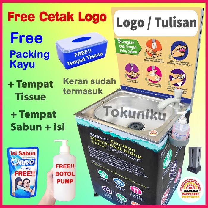 

Wastafel Portable Premium Gambar Cuci Tangan Sink Portable Banner Atas Terlaris