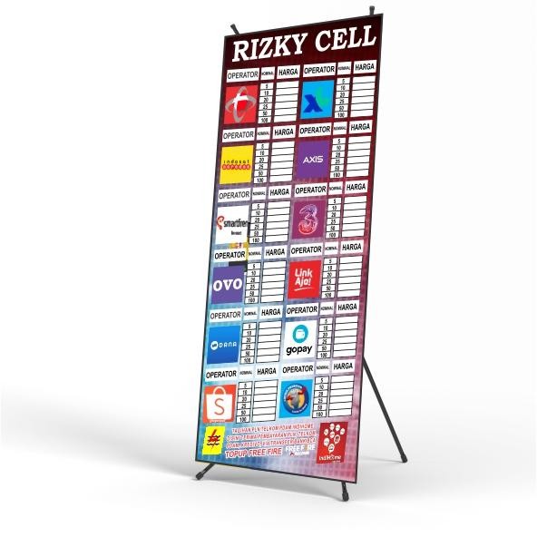 

Ceta/Print 1 Set X Banner Bahan 280 Grm Bahan Tebal 60X160 Cm Terlaris