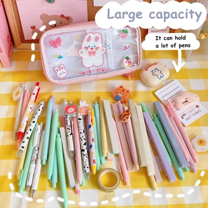 

KOREAN STYLE BIG PENCIL BOX ORGANIZER BAG KOTAK PENSIL BESAR