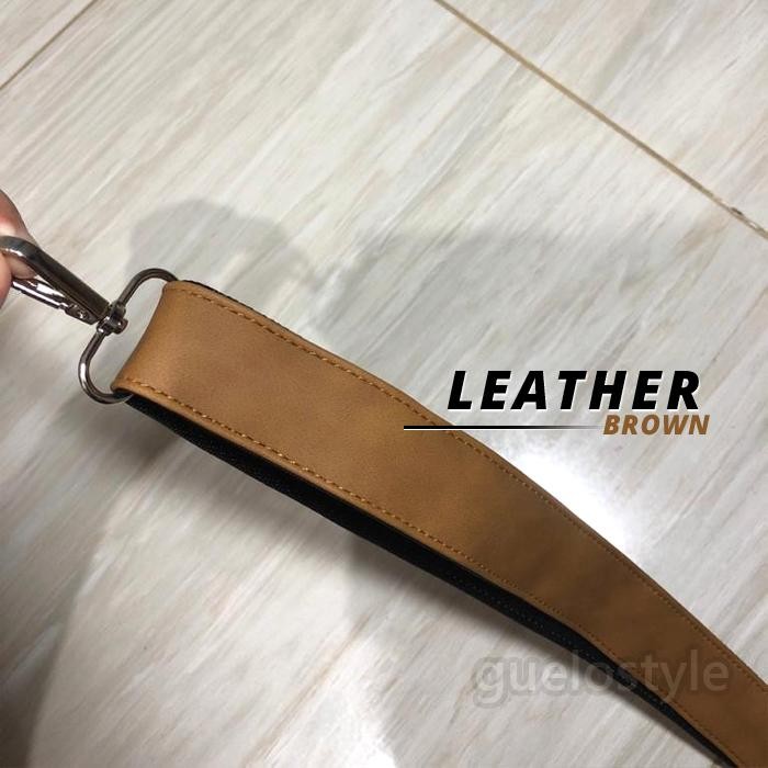 BEST SELLER tali selempang tas kulit / strap tas kulit COKLAT MUDA
