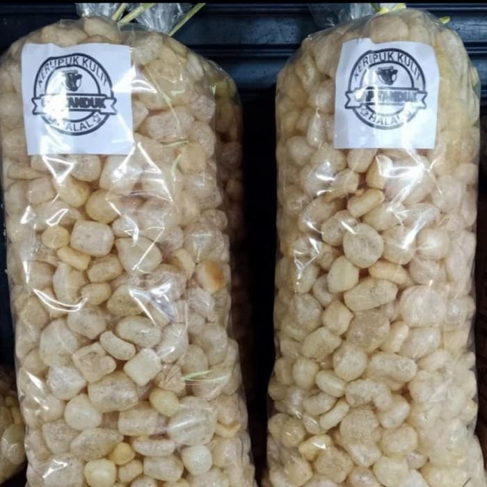 

SALE !!! KRUPUK KERUPUK RAMBAK JANGEK KRECEK MATANG KULIT 1KG READYY
