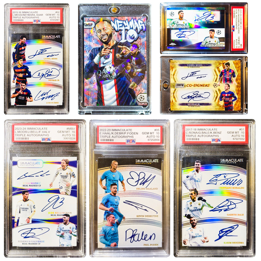 Panini Diy Football Rating Card Brick Messi Cristiano Ronaldo Bellingham Valverde Neymar Modric