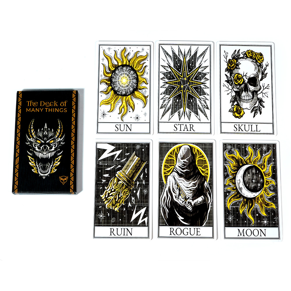 Stained Tarot Cards High Quality 78-Card Deck Of Many Things Leisure Entertainment Game Card